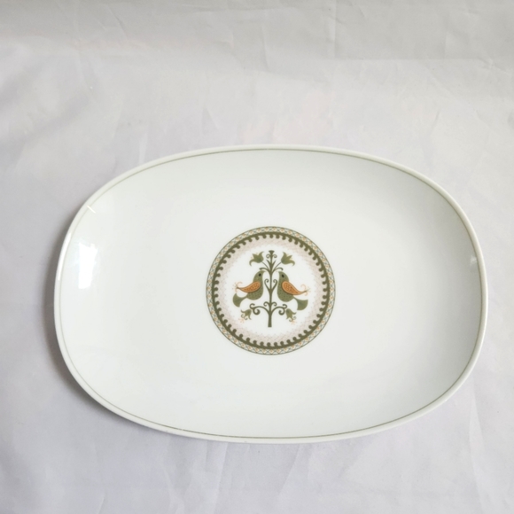Noritake Hermitage Birds Rectangular Serving Platter - Picture 1 of 12